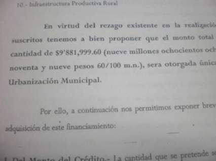 Aprobarán Crédito por 9.8 MDP