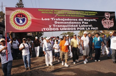 Cetemistas de Bahía Celebraron Día del Trabajo Demandan Paz y Tranquilidad en Nayarit