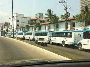 Paro de Choferes de la Unión de Transportistas