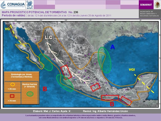 Advierten Fuertes Lluvias en Nayarit y Jalisco