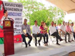 Encabeza Ney González inicio de construcción de planta de tratamiento en Riviera Nayarit
