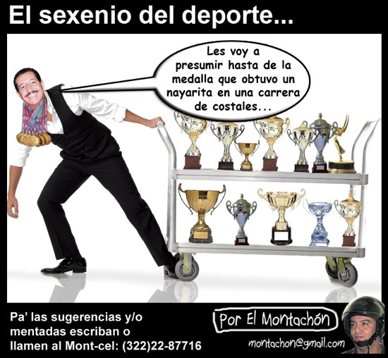 Cartoon/ El Sexenio del Deporte…