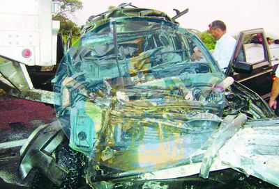 Se Mataron 3 Hermanos al Chocar en la Autopista