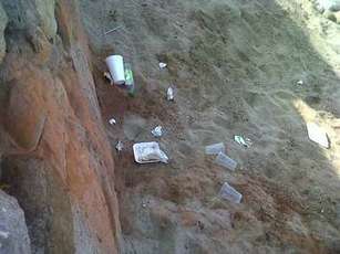 Playa del Malecón Totalmente Sucia