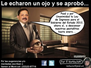 Cartoon/ Le Echaron un Ojo y se Aprobó…