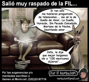 Cartoon/ Salió Muy Raspado de la FIL…