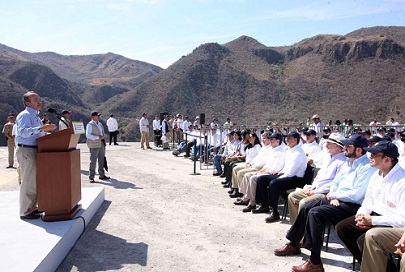 Supervisa Presidente Calderón, y Gobernadores de Jalisco y Nayarit, la Presa de “La Yesca”