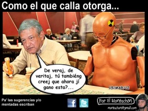 Cartoon/ Como el que Calla Otorga…
