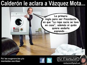 Cartoon/ Calderón le Aclara a Vázquez Mota…