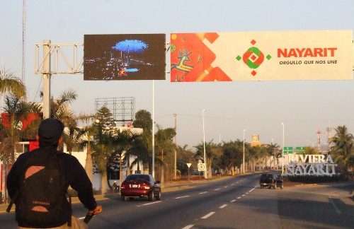 Riviera Nayarit Recibe a Turistas Con Espectaculares Escenarios  Turísticos en Pantalla Digital