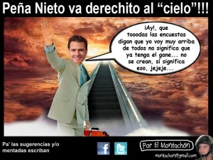 Cartoon/ Peña Nieto va Derechito al “Cielo”
