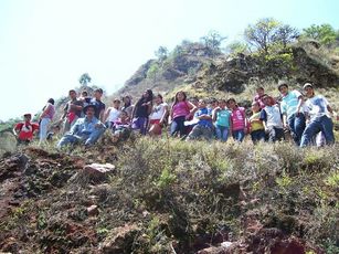 Visitaron el Volcán del Ceboruco Alumnos de la Secundaria Fray Junípero de Bucerías