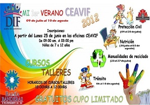 Anuncia DIF Cursos de Verano Para Niños