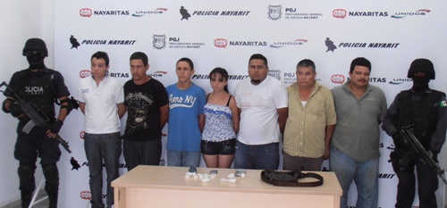 Capturan Banda de Narcomenudistas de San Blas, Xalisco y Tepic
