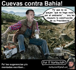 Cartoon/ Cuevas Contra Bahía!