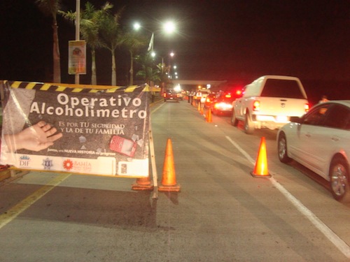 Aplican “Cero Tolerancia” en Operativo Alcoholímetro