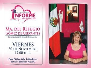 Rendirá Presidenta de DIF Primer Informe de Labores