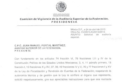 Pedirán Auditoría a Recursos Federales de Seguridad 2012