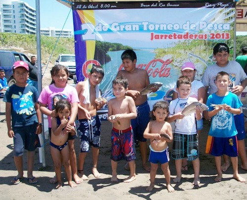 Torneo de Pesca Jarretaderas 2013 en Boca del Río Ameca