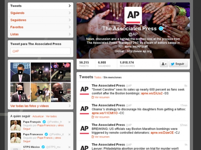 Pierde AP el 95 % de sus seguidores tras hackeo a su cuenta de Twitter