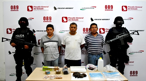 Dejan de Circulación a Tres Narcodistribuidores en Nayarit