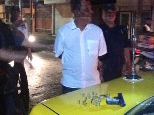Alcoholimetro Taxista Detenido con Arma Calibre 25 y 27 Balas