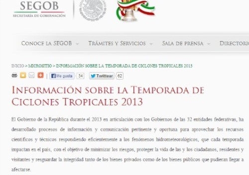 Segob crea sitio para mostrar evidencia de alertas