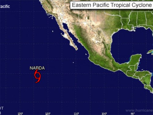 Tormenta Narda se convertirá en huracán mañana