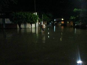 Fraccionamiento Jardines del Puerto, Inundado por Fuerte Tormenta