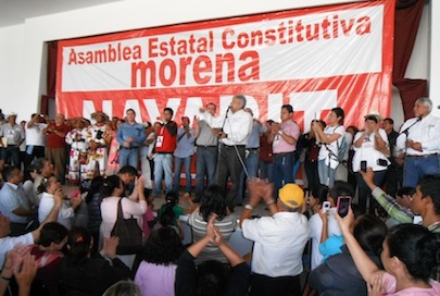 AMLO en Nayarit va con Morena; Cumplió Requisito Ante el IFE