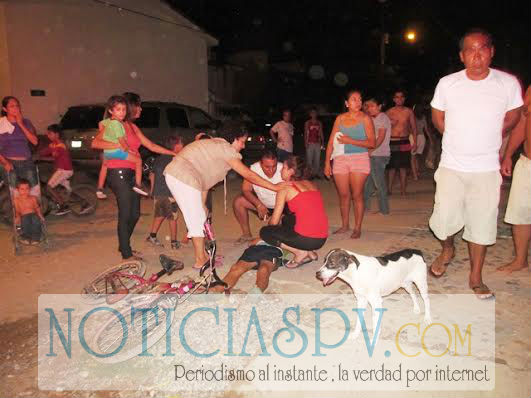 Chofer Impacta a Niña Ciclista en San Vicente, Bahía de Banderas
