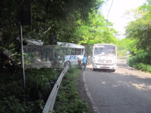 Camión ATM, se Salió de la Carretera, su Destino era Punta de Mita