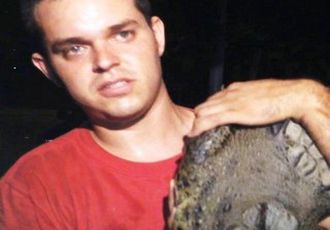 Enorme Cocodrilo en Marina Vallarta