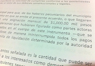 Aprobaron Pago de Mil Pesos al Mes por Laudos