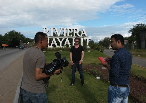 Televisión colombiana filmó en Riviera Nayarit