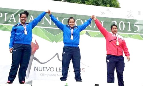 Atleta Lupita Peña de San José Gana Plata en Olimpiada Nacional 2015