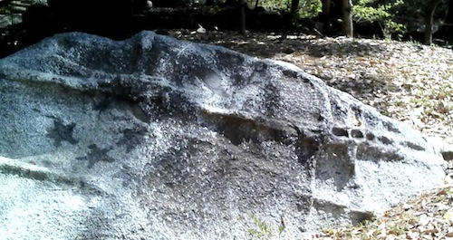 Encuentran Piedra Petroglifo con Pintura de Seis Estrellas en Cerro Vallejo