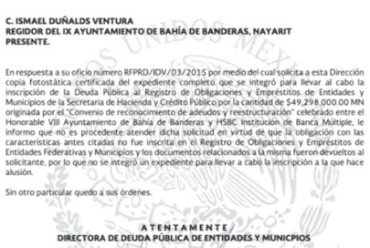 Confirma SHCP: convenio con HSBC fue rechazado por no cumplir normatividad