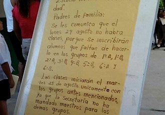 Posible Paro en Escuela por Falta de Maestros