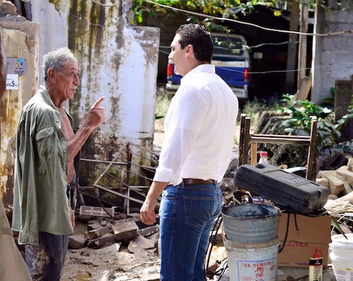 Atendió Héctor Santana a Damnificados Tras la Creciente del Río Ameca
