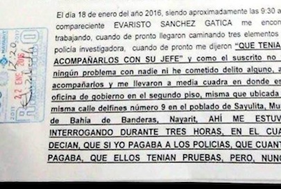 Policías de la Investigadora de Nayarit acosan a vendedores de Sayulita