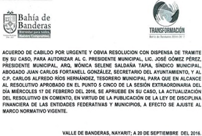 José Gómez Busca Endeudar a Bahía por 535 MDP