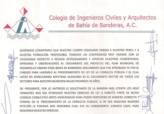 José Gómez Excluyó al Colegio de Ingenieros del Consejo Consultivo de Desarrollo Urbano